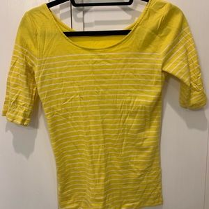 Yellow striped top